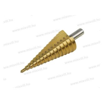   Extol 20055 lépcsős fémfúró, 15 lépcsős: (4-32mm, 2mm lépcsők), befogás: 10mm, max. 5mm vastag anyag