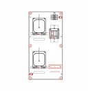 PVT 3060 Á-V Á Fm-CS CSP24.TE122 Egy felhasználó helyes társasházi fogyasztásmérőhely, álló kivitel