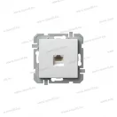LOGIQ adatátviteli aljzat CAT6S KSRJ45 8/8 SLIM fehér 17053 KQ40PWXO
