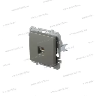   LOGIQ adatátviteli aljzat CAT6S KSRJ45 8/8 SLIM titánium 17054 KQ40TIXO