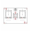 PVT 3045 Á-H Fm-CS CSP24.TE120 Egy felhasználói helyes társasházi felületre szerelt fogyasztásmérőhe