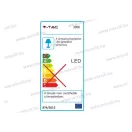 V-TAC SKU-3896 hajlított beltéri led lámpa 12W IP20 4000K 900lm V-TAC