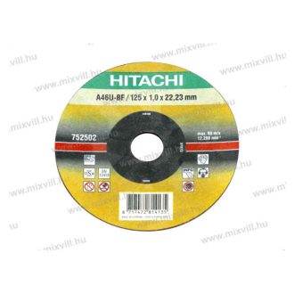 Hikoki 752502 vágótárcsa inox 125/1,0