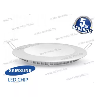   V-TAC SKU-706 Led panel kerek 6W IP20 3000K 420lm 120° vil.szög 120mm Samsung chip 5év gar.