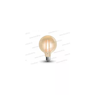   V-TAC SKU-7147 COG LED izzó E27 G95 RETRO Amber Cover 7W 2200K 700lm 300° világítási szög