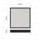 Emos ZM6353 LED mennyezeti lámpa 28,5W 2700lm NEXXO, négyzet, fekete, CCT IP40/20 3 év garancia