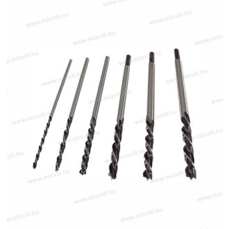   Extol 1156 fafúró készlet műanyag tartóban 6db, 300mm×6-8-10-12-13-14mm