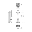 ROSA NTB-2 L-R-NTB2 kötődoboz 2 áramkör2xD01 5x6-5x16mm2 (Cu,Al), 3 kábel beá. - max 80A - 90x76mm