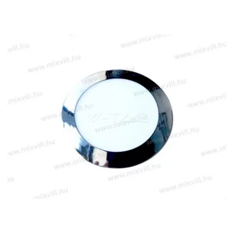 V-TAC SKU-6334 Led panel kerek króm 6W IP20 3000K 420lm
