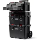 Keter Stack'N'Roll 253384 2 fiókos reteszelhető rendszerező szerszámosláda 481x332x233mm 17210832