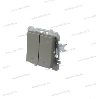   LOGIQ jelzőfényes zsalukapcsoló redőnykapcsoló 10A 250V AC titánium 15036 SQ53ATINT09XO