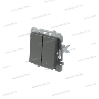  LOGIQ jelzőfényes zsalukapcsoló redőnykapcsoló 10A 250V AC antracit 15037 SQ53ATINT09XO