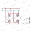 LOGIQ 106+6 dupla váltó kapcsoló alternatív kapcsoló 10A 250V AC fehér 15038 SQ63PWXO