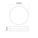 Em LED Tori mennyezeti lámpa kerek 15W 1050lm IP44 4000k ZM4301 2év garancia