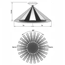 OMU lighting SCL78 mozgásérzékelős mennyezeti lámpa 360°, 2xE27, max. 2x40W, max 6m, 10s-3min