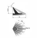 OMU lighting SWL53B kültéri mozgásérzékelős falikar 140° fekete állítható teljesítmény 1700lm 4000K