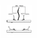 OMU lighting SCL48 mozgásérzékelős mennyezeti LED lámpa beltéri 18W 1200lm 4000K