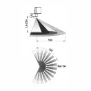 OMU lighting SWL61W kültéri mozgásérzékelős fali lámpa két irányú 240°, fehér, 40W, 3200lm, 4000K ma