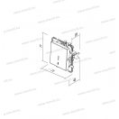 LOGIQ jelzőfényes N101 egypólusú süllyesztett lámpa nyomógomb 10A 250V AC antracit 15025 SQ11ATIN02X