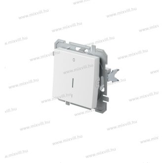   LOGIQ jelzőfényes 102 kétpólusú süllyesztett kapcsoló 1-0 10A 250V AC fehér 15026 SQ22PWIN03XO
