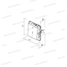LOGIQ jelzőfényes 102 kétpólusú süllyesztett kapcsoló 1-0 10A 250V AC titánium 15027 SQ22TIIN03XO