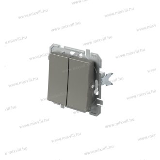   LOGIQ 105 kétáramkörös alternatív süllyesztett kapcsoló 10A 250V AC titánium 15012 SQ50TIXO