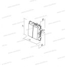 LOGIQ 105 kétáramkörös alternatív süllyesztett kapcsoló 10A 250V AC antracit 15013 SQ50ATXO