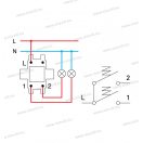 LOGIQ 105 kétáramkörös alternatív süllyesztettnyomógomb 10A 250V AC antracit 15030 SQ51ATXO