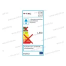 V-TAC SKU-1317 lépcső megvilágító 2W 60lm 3000K szürke kerek kültéri 55° sug.szög