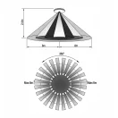 OMU lighting SCL04 mikrohullámú mozgásérzékelős mennyezeti LED lámpa 180°/360° 12W 950lm 4000K