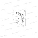 LOGIQ jelzőfényes 101 egypólusú kapcsoló 10A 250V AC antracit XO 15007 SQ10ATINXO