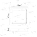 EMOS ZM6152 szögletes negyzet alakú LED panel falon kívüli 24W 2000lm IP20 4000K természetes fehér