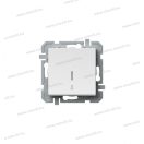 LOGIQ jelzőfényes N101 egypólusú süllyesztett csengő nyomógomb 10A 250V AC fehér 15020 SQ11PWIN01XO