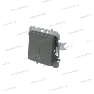  LOGIQ jelzőfényes N101 egypólusú süllyesztett csengő nyomógomb 10A 250V AC antracit 15022 SQ11ATIN01