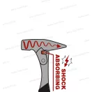 Fortum 4751007 kalapács kovácsolt, LOW-VIBE vibráció csökkentő nyél, 870 g, kétkomponensű gumírozott