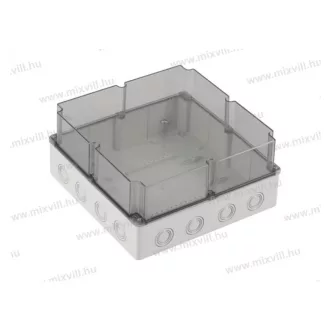   ELO-290AM2 Műanyag doboz IP67 290x290x140mm átlátszó tetővel