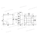 ELO-290AM2 Műanyag doboz IP67 290x290x140mm átlátszó tetővel