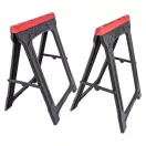 Keter kecskebak, fűrészbak szett 2 db fekete-piros terhelhetőség 340kg pár 220253 könnyű