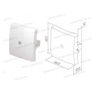 EKO egyes billentyű krém jelzőfényes TE10IWIN (31425)