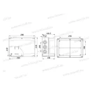 ELO-290M Műanyag doboz IP67 290x210x140mm magasított tetővel