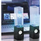 Rábalux 4540 Xander hangszóró dekorvilágítással fekete asztali lámpa