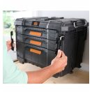 Keter 259671 ROC Pro GEAR 2.0 XL 3 fiókos szerszámosláda 57,5L 565x375x413mm