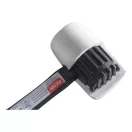 Extol 8811113 gumikalapács üvegszálas nyéllel, fehér gumi : 60 mm, 0,48 kg