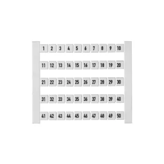 Weidmüller 0473460001 DEKAFIX 5 FW 1-50 Sorkapocs jelölő számok 5 x 5 mm