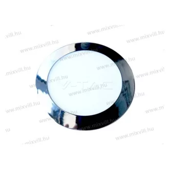   V-TAC SKU-6346 Led panel kerek Króm 18W IP20 3000K 1500lm 245V