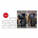 Keter 260417 TOOL CHEST 16"col 1 fiókos szerszámos láda kivehető tárolók, moduláris 17,1l 562x262x28