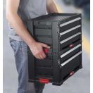 Keter 260417 TOOL CHEST 16"col 1 fiókos szerszámos láda kivehető tárolók, moduláris 17,1l 562x262x28