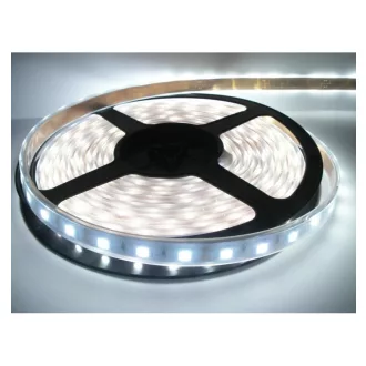   V-TAC SKU-2002 Led szalag IP20 3528 120 led/m 6000K hideg fehér 7,2W/m 600lm/m 12V DC 8mm 5m/ tekerc