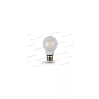   V-TAC SKU-7181 LED fényforrás E27 normál A60 7W 2700K 840lm IP20 300° Frost Cover V-TAC