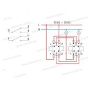 Ekonomik 106+6 dupla váltókapcsoló fedél nélkül 16A 250V SE63(31046)